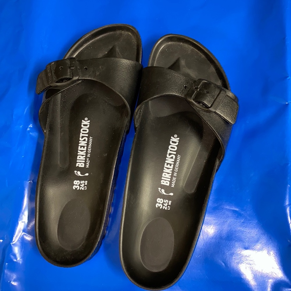 Plastic Birkenstock Size 38, US women’s 7